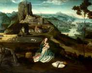 Workshop of Joachim Patinir - Landscape with the Rest on the Flight into Egypt